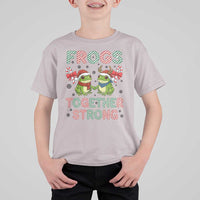 Frogs Together Strong T Shirt For Kid Funny Portland Christmas Resist Gift - Wonder Print Shop