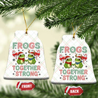 Frogs Together Strong Ceramic Ornament Funny Portland Xmas Resist Gift - Wonder Print Shop