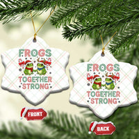 Frogs Together Strong Ceramic Ornament Funny Portland Xmas Resist Gift - Wonder Print Shop