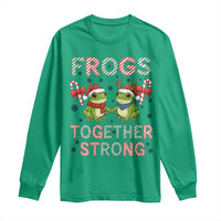 Frogs Together Strong Long Sleeve Shirt Funny Portland Christmas Resist Gift - Wonder Print Shop