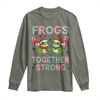 Frogs Together Strong Long Sleeve Shirt Funny Portland Christmas Resist Gift - Wonder Print Shop