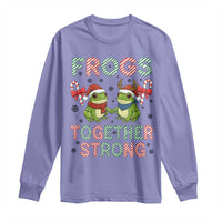 Frogs Together Strong Long Sleeve Shirt Funny Portland Christmas Resist Gift - Wonder Print Shop