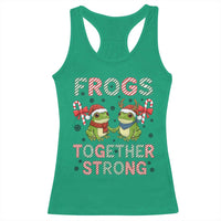 Frogs Together Strong Racerback Tank Top Funny Portland Christmas Resist Gift - Wonder Print Shop