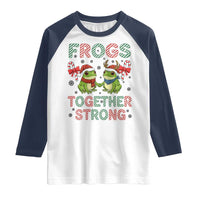 Frogs Together Strong Raglan Shirt Funny Portland Christmas Resist Gift - Wonder Print Shop