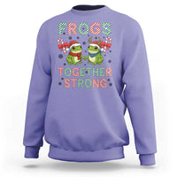 Frogs Together Strong Sweatshirt Funny Portland Christmas Resist Gift - Wonder Print Shop