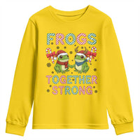 Frogs Together Strong Youth Sweatshirt Funny Portland Christmas Resist Gift - Wonder Print Shop