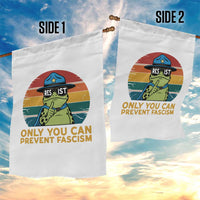 Only You Can Prevent Fascism Garden Flag Funny Portland Frog Protest Gift - Wonder Print Shop