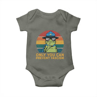 Only You Can Prevent Fascism Baby Onesie Funny Portland Frog Protest Gift - Wonder Print Shop