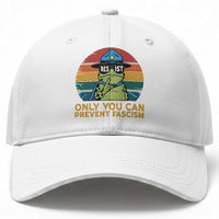 Only You Can Prevent Fascism Baseball Cap Funny Portland Frog Protest Gift