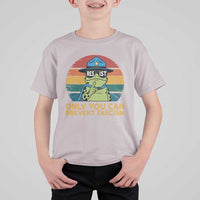 Only You Can Prevent Fascism T Shirt For Kid Funny Portland Frog Protest Gift - Wonder Print Shop