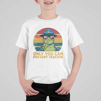 Only You Can Prevent Fascism T Shirt For Kid Funny Portland Frog Protest Gift - Wonder Print Shop
