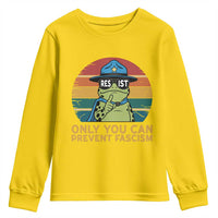 Only You Can Prevent Fascism Youth Sweatshirt Funny Portland Frog Protest Gift - Wonder Print Shop