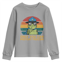Only You Can Prevent Fascism Youth Sweatshirt Funny Portland Frog Protest Gift - Wonder Print Shop