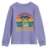Only You Can Prevent Fascism Youth Sweatshirt Funny Portland Frog Protest Gift - Wonder Print Shop