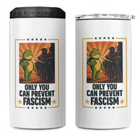 Funny Portland Frog Protest 4 in 1 Can Cooler Tumbler Only You Can Prevent Fascism Gift - Wonder Print Shop