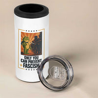 Funny Portland Frog Protest 4 in 1 Can Cooler Tumbler Only You Can Prevent Fascism Gift - Wonder Print Shop