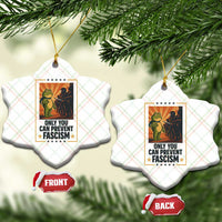 Funny Portland Frog Protest Ceramic Ornament Only You Can Prevent Fascism Gift - Wonder Print Shop