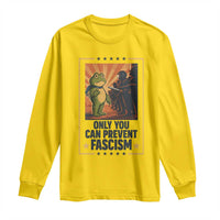 Funny Portland Frog Protest Long Sleeve Shirt Only You Can Prevent Fascism Gift - Wonder Print Shop