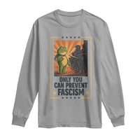 Funny Portland Frog Protest Long Sleeve Shirt Only You Can Prevent Fascism Gift - Wonder Print Shop