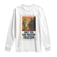 Funny Portland Frog Protest Long Sleeve Shirt Only You Can Prevent Fascism Gift - Wonder Print Shop