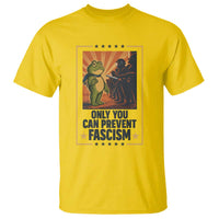 Funny Portland Frog Protest T Shirt Only You Can Prevent Fascism Gift - Wonder Print Shop