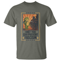 Funny Portland Frog Protest T Shirt Only You Can Prevent Fascism Gift - Wonder Print Shop