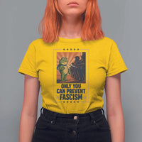 Funny Portland Frog Protest T Shirt For Women Only You Can Prevent Fascism Gift - Wonder Print Shop