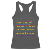 Funny LGBT Activist Racerback Tank Top Only You Can Prevent Fascism Protest Gift - Wonder Print Shop