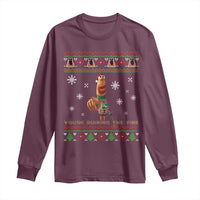 Funny Marcus The Worm You Are Ruining The Vibe Long Sleeve Shirt Ugly Christmas Gift - Wonder Print Shop