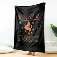 You Are Ruining The Vibe Throw Blanket Ugly Christmas Marcus The Worm Meme Gift - Wonder Print Shop