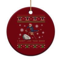 Funny Marcus The Worm Meme Ceramic Ornament I Do Not Like This Rock Ugly Christmas Gift - Wonder Print Shop