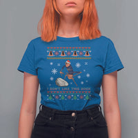 Funny Marcus The Worm Meme T Shirt For Women I Do Not Like This Rock Ugly Christmas Gift - Wonder Print Shop