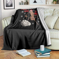 I Do Not Like This Rock Throw Blanket Christmas Marcus The Worm Meme Gift - Wonder Print Shop