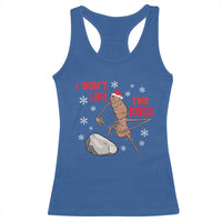 I Do Not Like This Rock Racerback Tank Top Christmas Marcus The Worm Meme Gift - Wonder Print Shop
