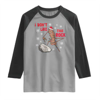 I Do Not Like This Rock Raglan Shirt Christmas Marcus The Worm Meme Gift - Wonder Print Shop