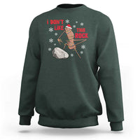 I Do Not Like This Rock Sweatshirt Christmas Marcus The Worm Meme Gift - Wonder Print Shop