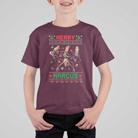 Funny Merry Marcus T Shirt For Kid Ugly Christmas Marcus The Worm Meme Gift - Wonder Print Shop