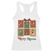 Christmas Marcus The Worm Meme Racerback Tank Top Funny Merry Marcus Gift - Wonder Print Shop