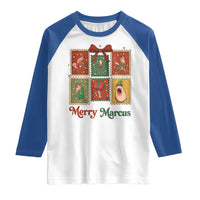 Christmas Marcus The Worm Meme Raglan Shirt Funny Merry Marcus Gift - Wonder Print Shop