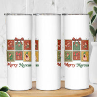 Christmas Marcus The Worm Meme Skinny Tumbler Funny Merry Marcus Gift - Wonder Print Shop