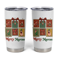 Christmas Marcus The Worm Meme Tumbler Cup Funny Merry Marcus Gift - Wonder Print Shop