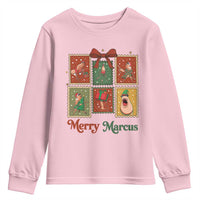 Christmas Marcus The Worm Meme Youth Sweatshirt Funny Merry Marcus Gift - Wonder Print Shop
