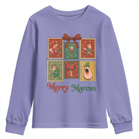 Christmas Marcus The Worm Meme Youth Sweatshirt Funny Merry Marcus Gift - Wonder Print Shop