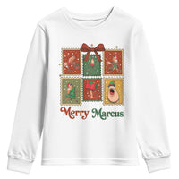 Christmas Marcus The Worm Meme Youth Sweatshirt Funny Merry Marcus Gift - Wonder Print Shop