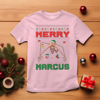 Marcus The Worm Meme Merry Marcus T Shirt Funny Ugly Christmas Gift - Wonder Print Shop