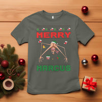 Marcus The Worm Meme Merry Marcus T Shirt Funny Ugly Christmas Gift - Wonder Print Shop
