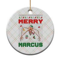 Marcus The Worm Meme Merry Marcus Ceramic Ornament Funny Ugly Christmas Gift - Wonder Print Shop