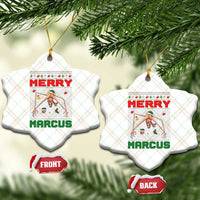 Marcus The Worm Meme Merry Marcus Ceramic Ornament Funny Ugly Christmas Gift - Wonder Print Shop