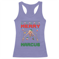 Marcus The Worm Meme Merry Marcus Racerback Tank Top Funny Ugly Christmas Gift - Wonder Print Shop
