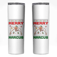 Marcus The Worm Meme Merry Marcus Skinny Tumbler Funny Ugly Christmas Gift - Wonder Print Shop